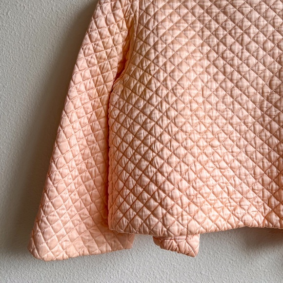 Vintage 1940s Pink Quilted Silk Bed Jacket (XS/S) - Picture 13 of 15